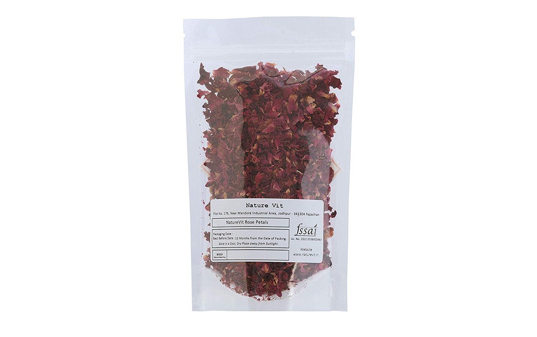 Nature Vit Premium Dry Rose Petals    Pack  100 grams